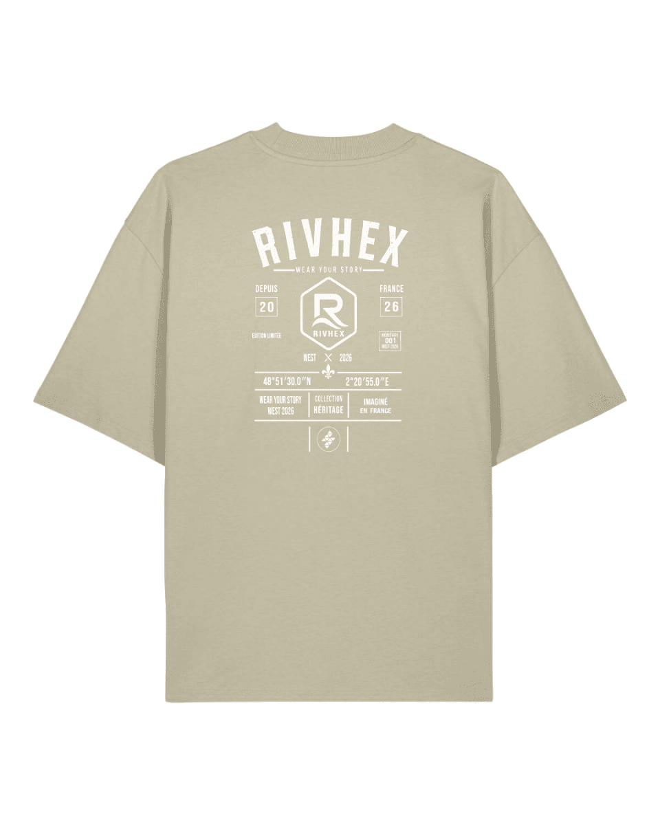 T-shirt RIVHEX® Oversize « Héritage » - RIVHEX SHOP