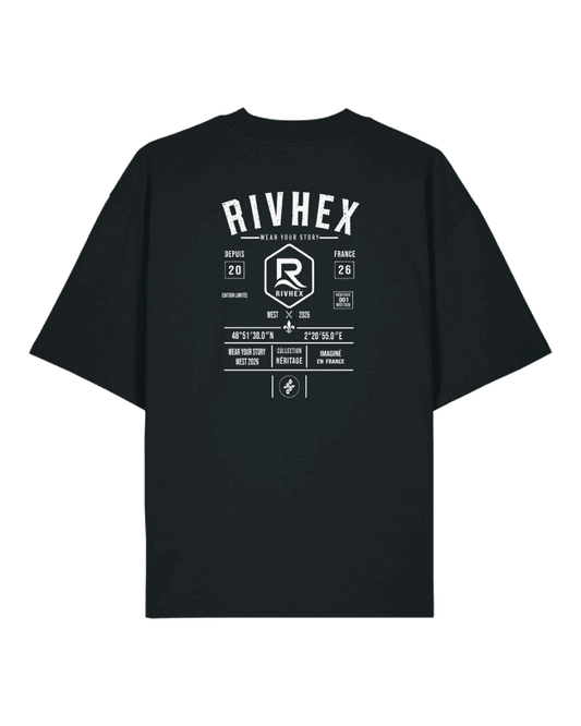 T-shirt RIVHEX® Oversize « Héritage » - RIVHEX SHOP