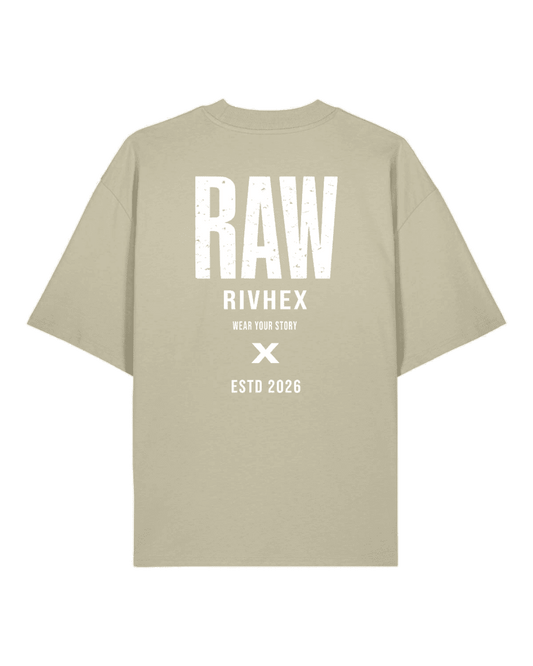 T-shirt RIVHEX® oversize "RAW" - RIVHEX SHOP