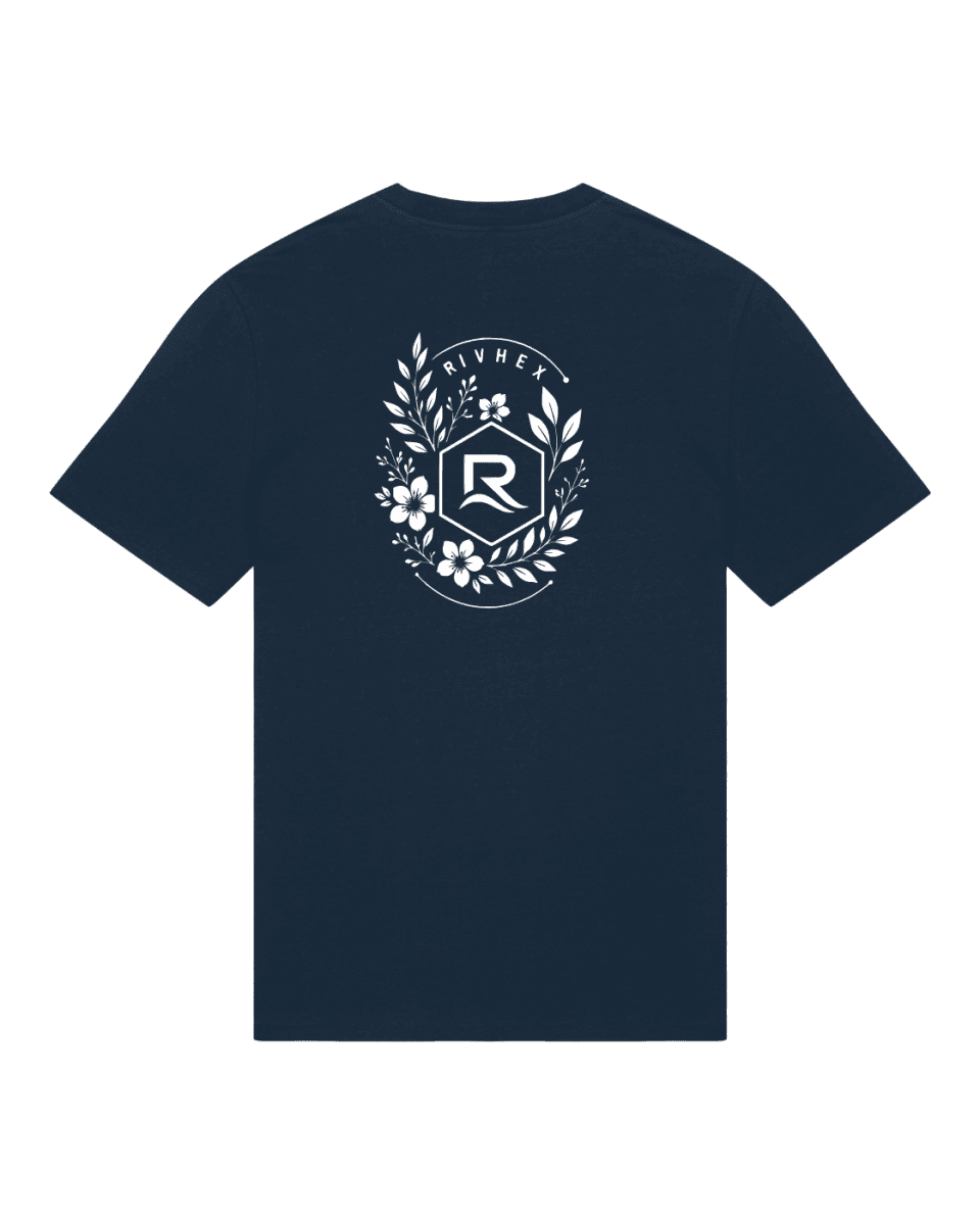 T-shirt RIVHEX® unisexe en coton-bio Fleurs de Rivage - RIVHEX SHOP