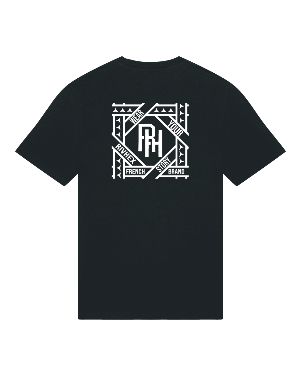 T-shirt RIVHEX® unisexe en coton-bio " Hexaflow " - RIVHEX SHOP
