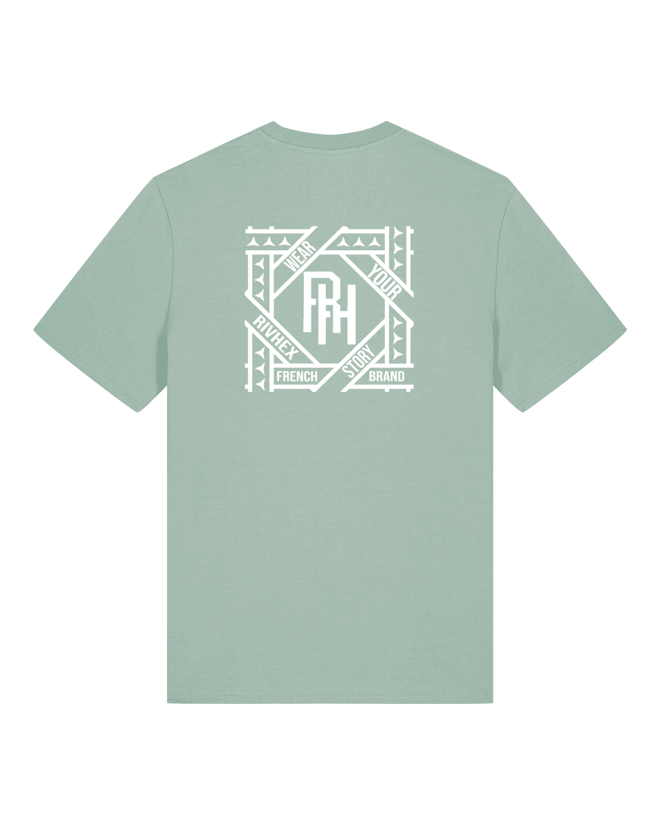 T-shirt RIVHEX® unisexe en coton-bio " Hexaflow " - RIVHEX SHOP
