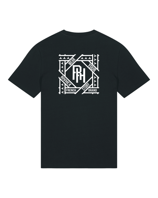T-shirt RIVHEX® unisexe en coton-bio " Hexaflow " - RIVHEX SHOP
