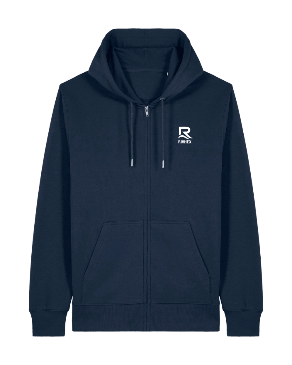 Veste à capuche RIVHEX® unisexe en coton-bio Essentiel Riv - RIVHEX SHOP