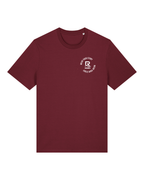 T-shirt RIVHEX HexaCore en coton bio unisexe – coloris bordeaux