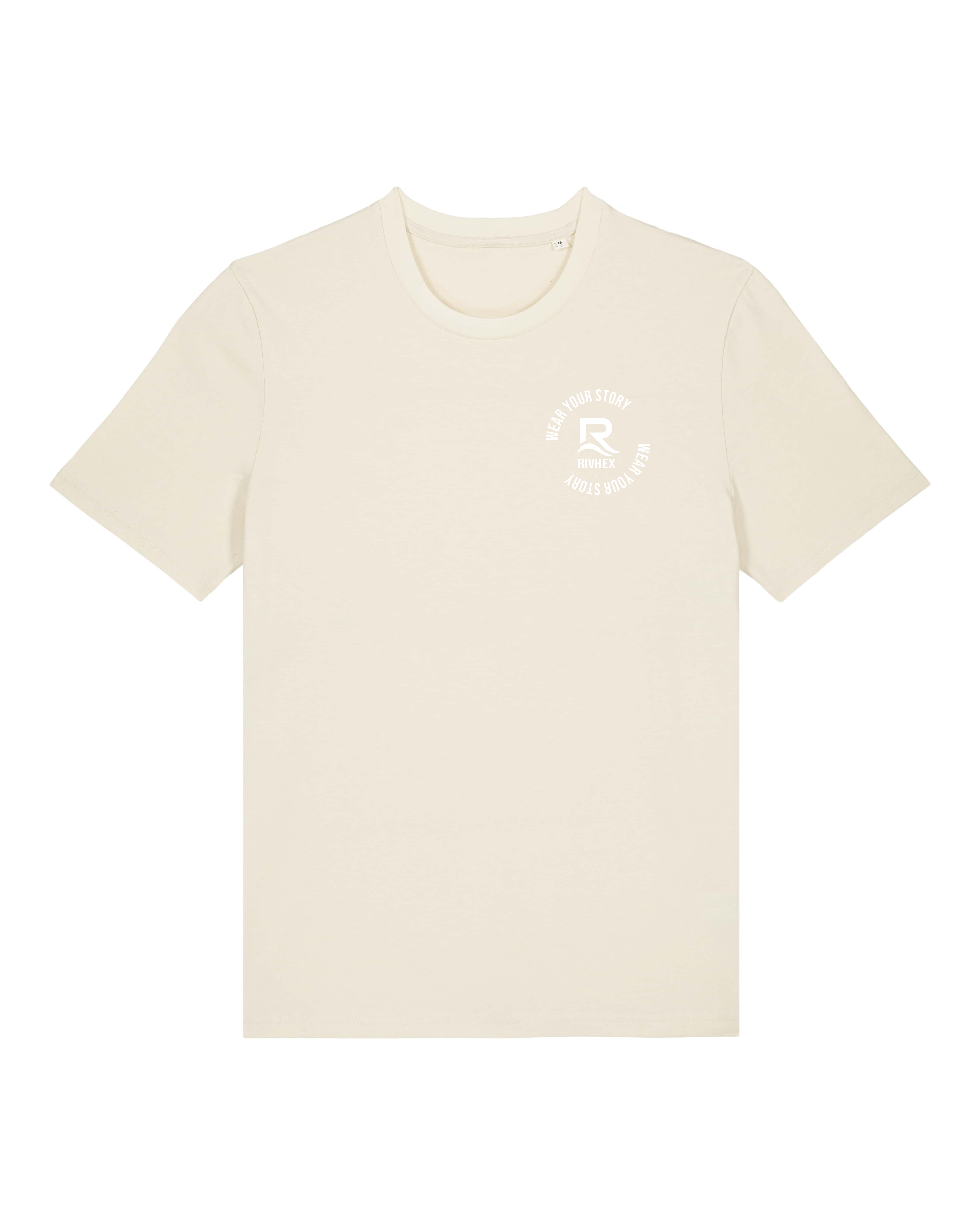 T-shirt RIVHEX HexaCore en coton bio unisexe – coloris crème