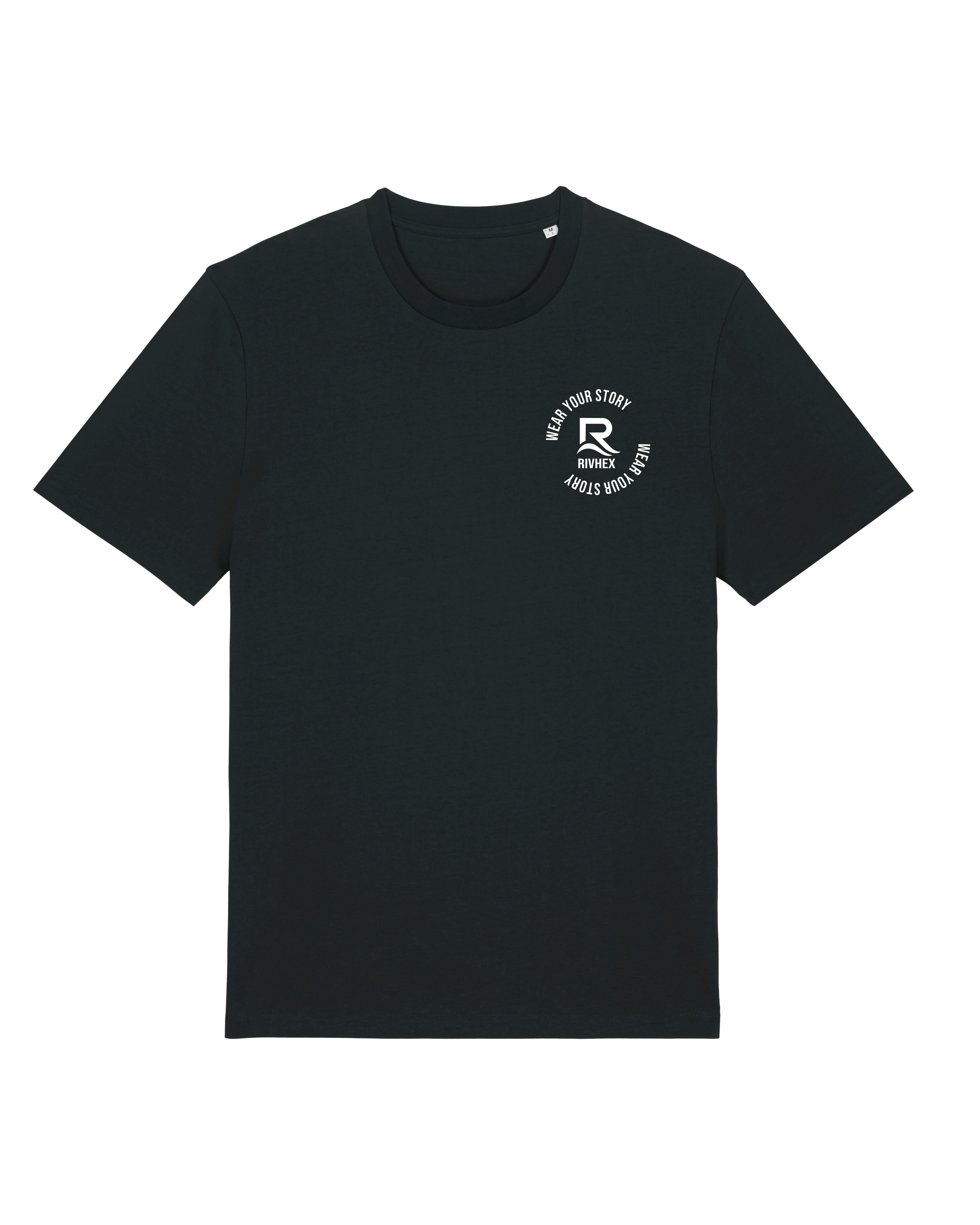 T-shirt RIVHEX HexaCore en coton bio unisexe – coloris noir