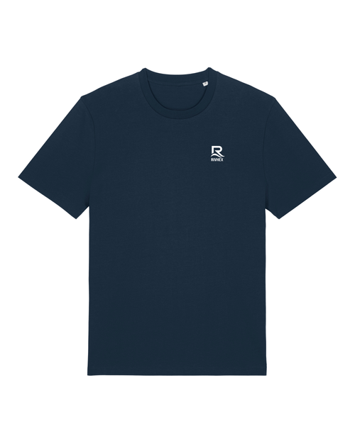 T-shirt RIVHEX Fleurs de Rivage en coton bio unisexe – coloris marine