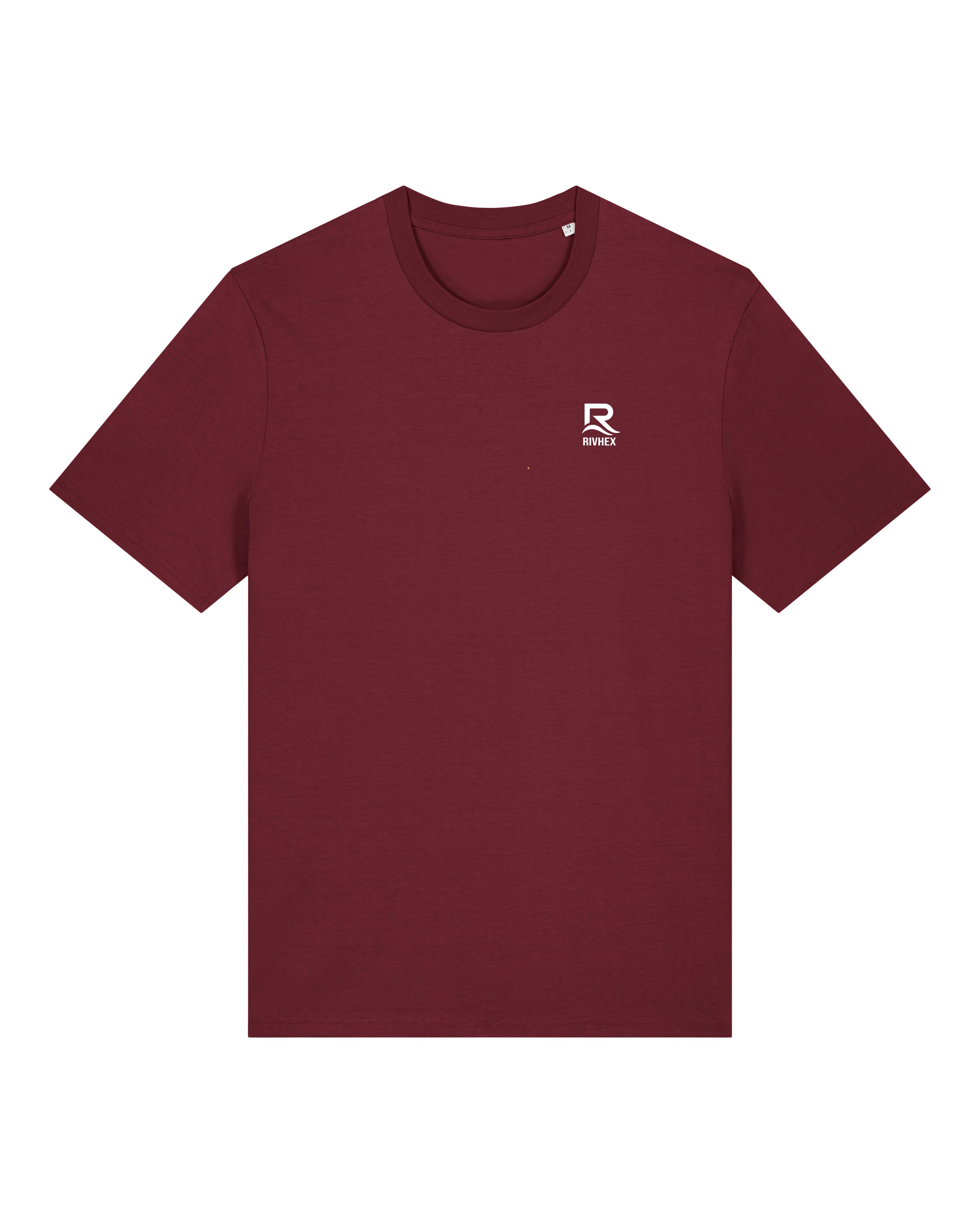T-shirt RIVHEX NeoHex en coton bio unisexe – coloris bordeaux