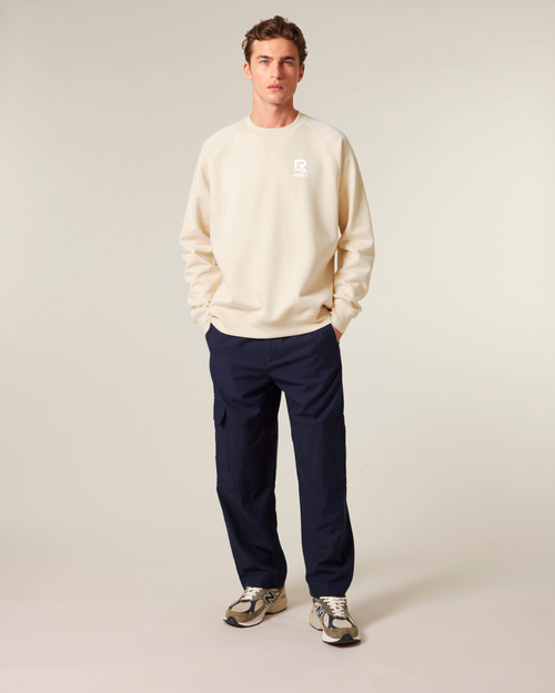 Sweat RIVHEX Rivage en coton bio unisexe – coloris crème