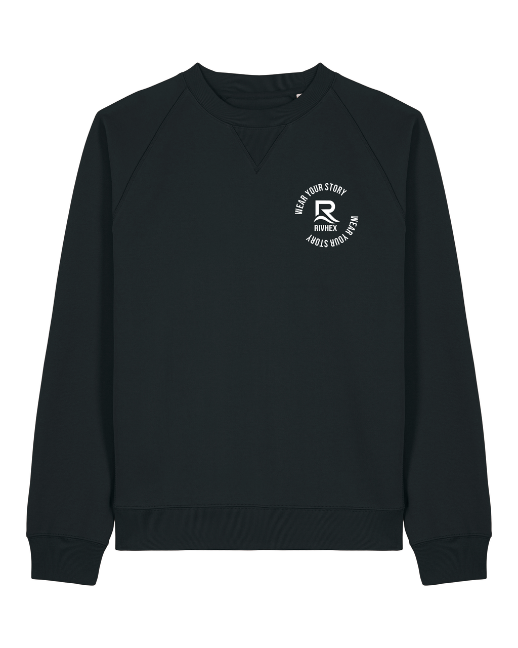 Sweat RIVHEX Riv X en coton bio unisexe – coloris noir
