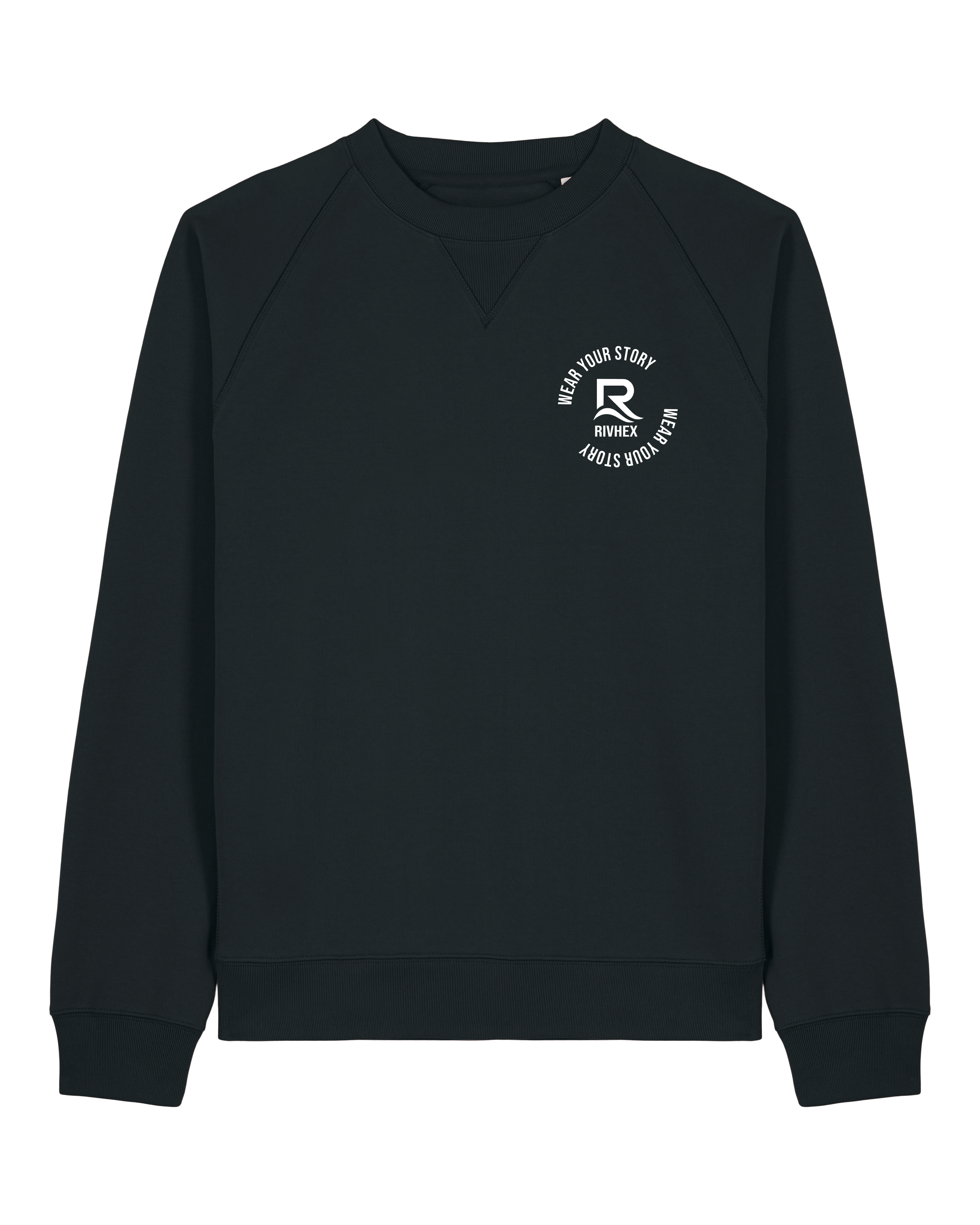 Sweat RIVHEX Riv X en coton bio unisexe – coloris noir
