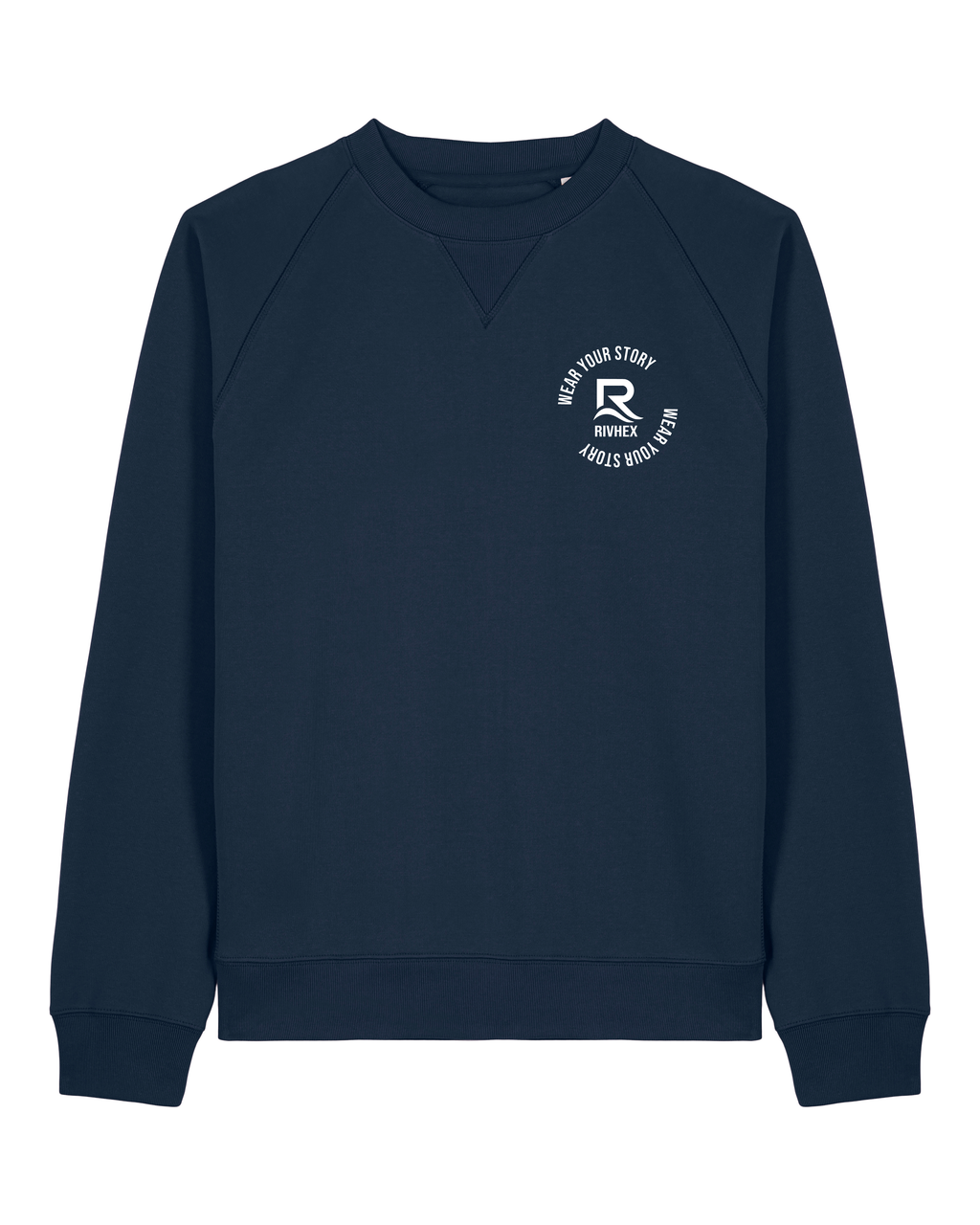Sweat RIVHEX Riv X en coton bio unisexe – coloris bleu