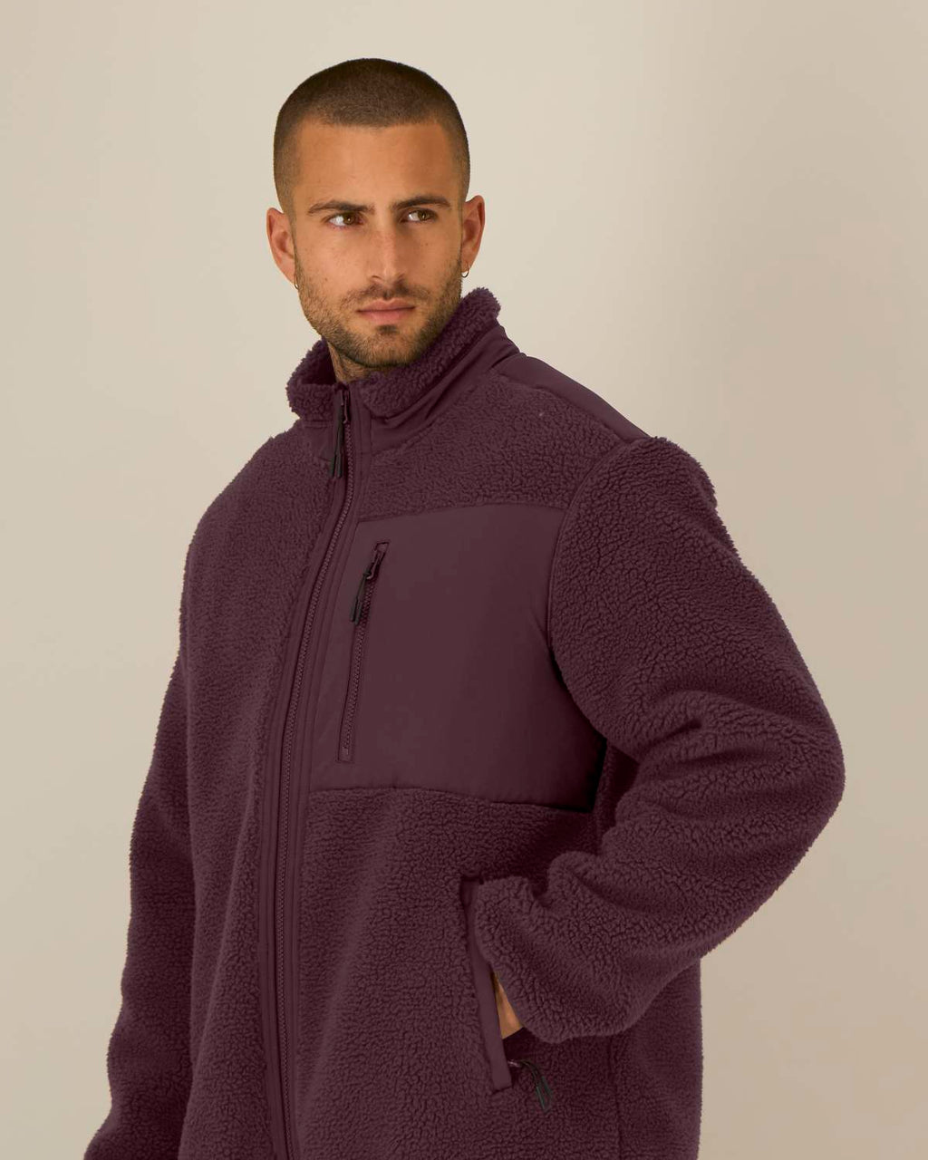 Veste Sherpa RIVHEX® unisexe brodé