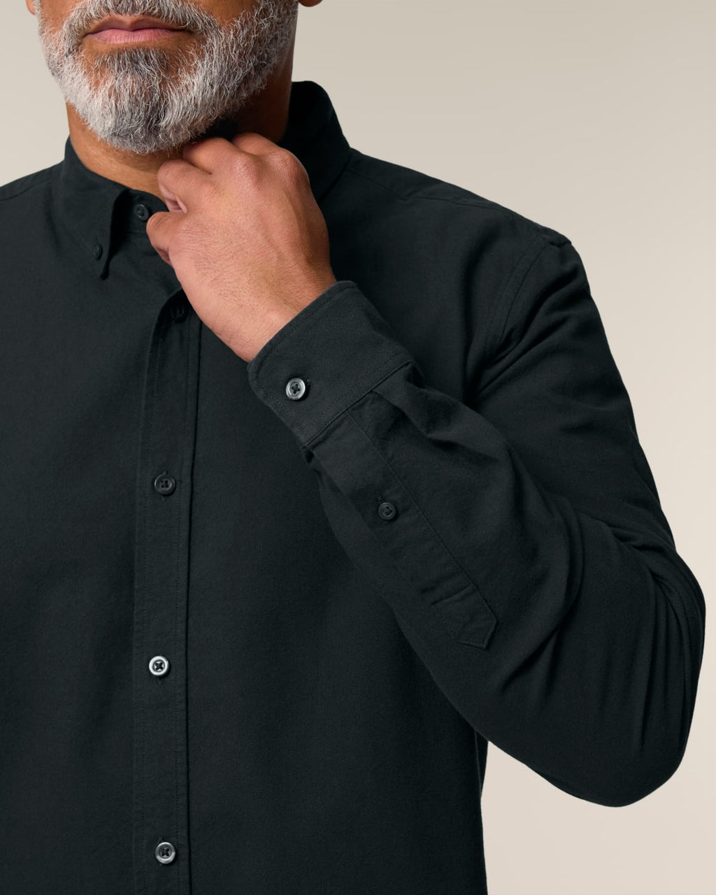 Chemise homme RIVHEX® Oxford en coton-bio brodé