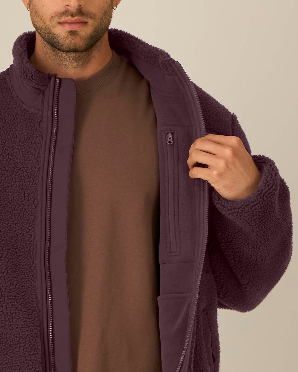 Veste Sherpa RIVHEX® unisexe brodé