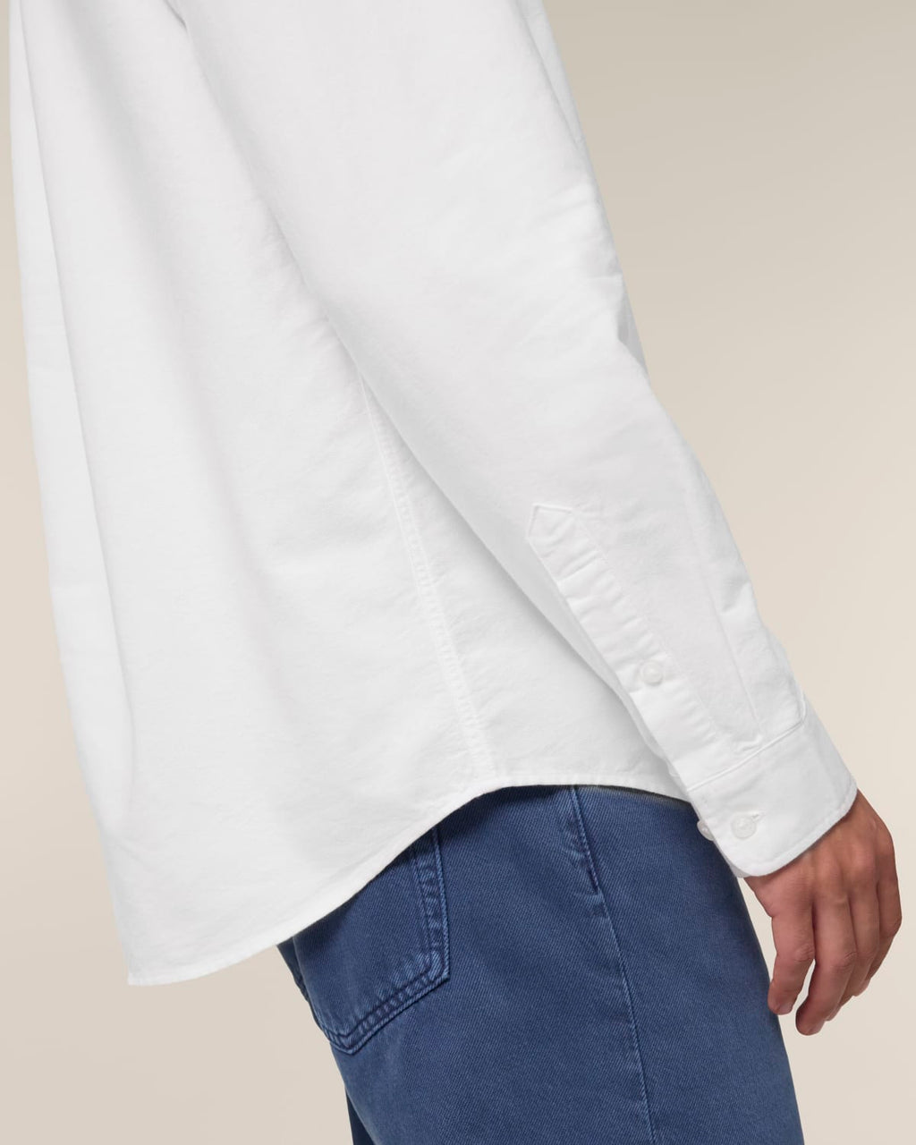 Chemise homme RIVHEX® Oxford en coton-bio brodé