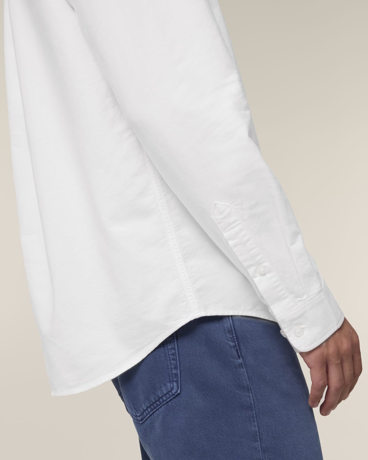 Chemise homme RIVHEX® Oxford en coton-bio brodé
