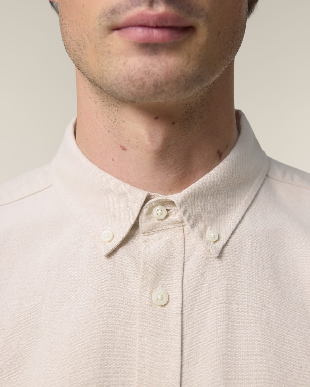 Chemise homme RIVHEX® Oxford en coton-bio brodé