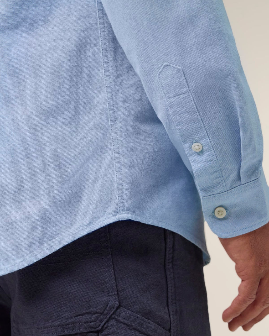 Chemise homme RIVHEX® Oxford en coton-bio brodé