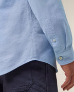 Chemise homme RIVHEX® Oxford en coton-bio brodé