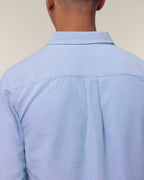Chemise homme RIVHEX® Oxford en coton-bio brodé