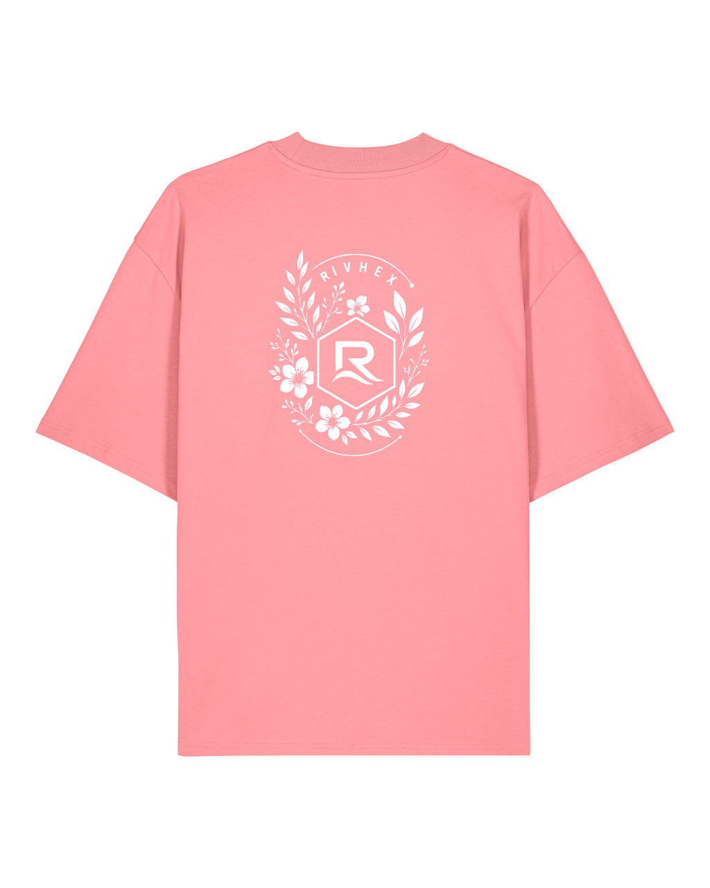 T-shirt RIVHEX Fleurs de Rivage oversize en coton bio – vue dos