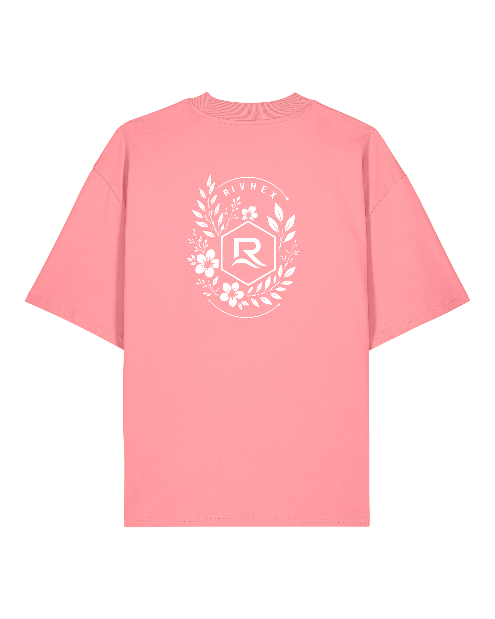 T-shirt RIVHEX Fleurs de Rivage oversize en coton bio – vue dos