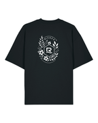 T-shirt RIVHEX Fleurs de Rivage oversize en coton bio – coloris noir