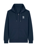 Veste à capuche RIVHEX Essentiel Riv en coton bio unisexe – coloris bleu