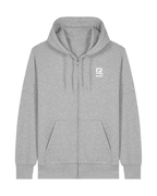 Veste à capuche RIVHEX Essentiel Riv en coton bio unisexe – coloris gris chiné