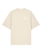 T-shirt RIVHEX Fleurs de Rivage oversize en coton bio – coloris crème