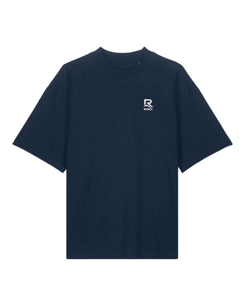 T-shirt RIVHEX Fleurs de Rivage oversize en coton bio – coloris noir