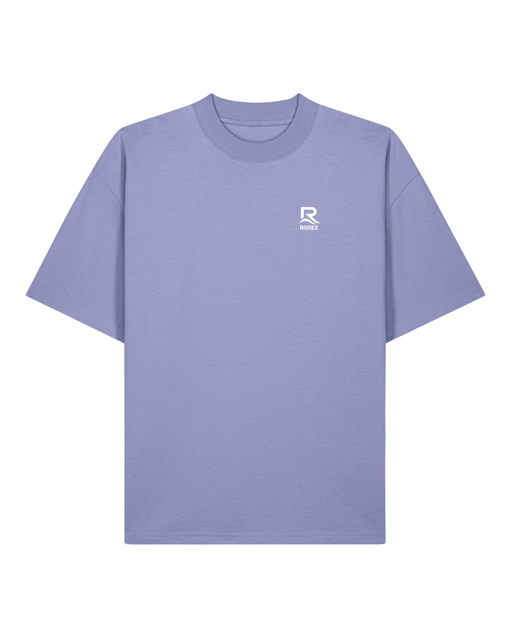 T-shirt RIVHEX Fleurs de Rivage oversize en coton bio – coloris violet