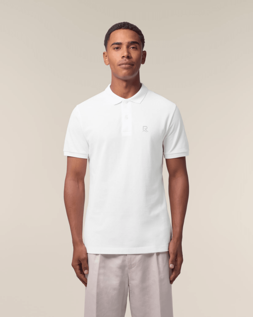 Polo homme RIVHEX® en coton-bio brodé coeur - RIVHEX SHOP