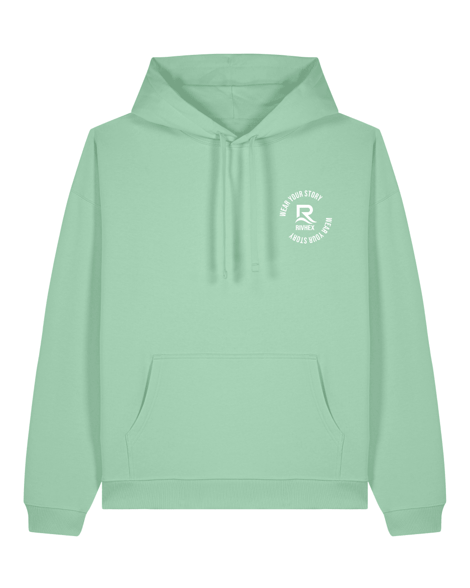 Sweat-shirt à capuche RIVHEX® unisexe en coton-bio "Hexahood" - RIVHEX SHOP