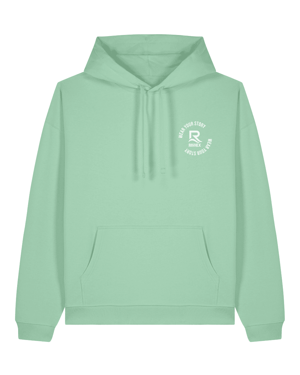 Sweat-shirt à capuche RIVHEX® unisexe en coton-bio "Hexahood" - RIVHEX SHOP