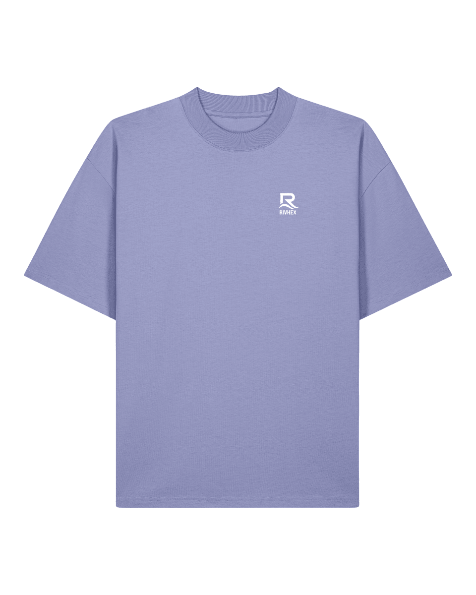 T-shirt RIVHEX® Oversize en coton-bio unisexe Fleurs de Rivage - RIVHEX SHOP