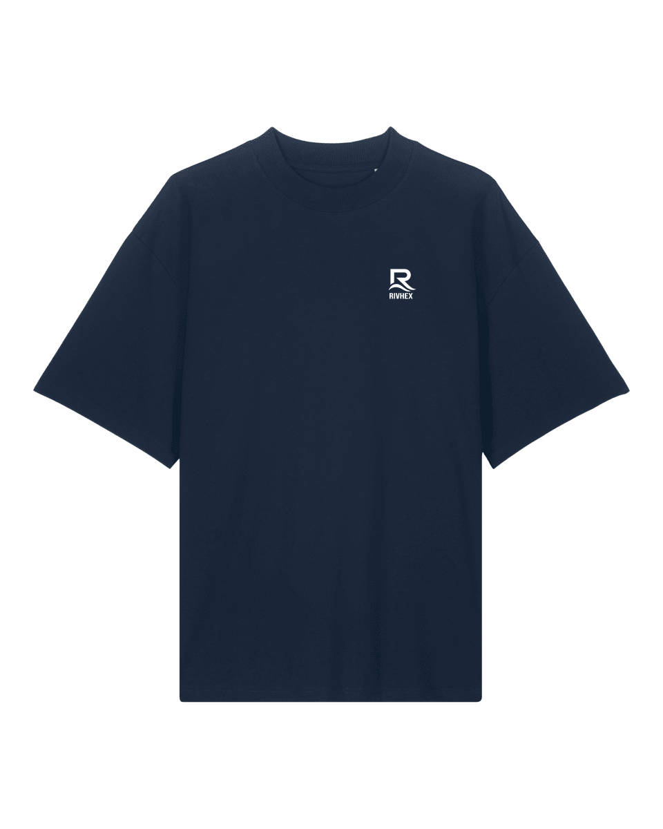 T-shirt RIVHEX® Oversize en coton-bio unisexe Fleurs de Rivage - RIVHEX SHOP