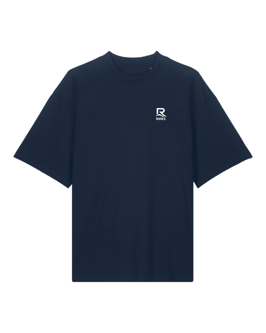 T-shirt RIVHEX® Oversize en coton-bio unisexe Fleurs de Rivage - RIVHEX SHOP
