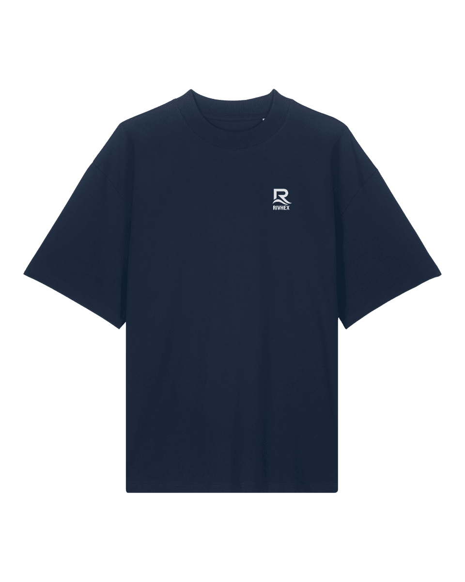 T-shirt RIVHEX® Oversize en coton-bio unisexe Fleurs de Rivage - RIVHEX SHOP