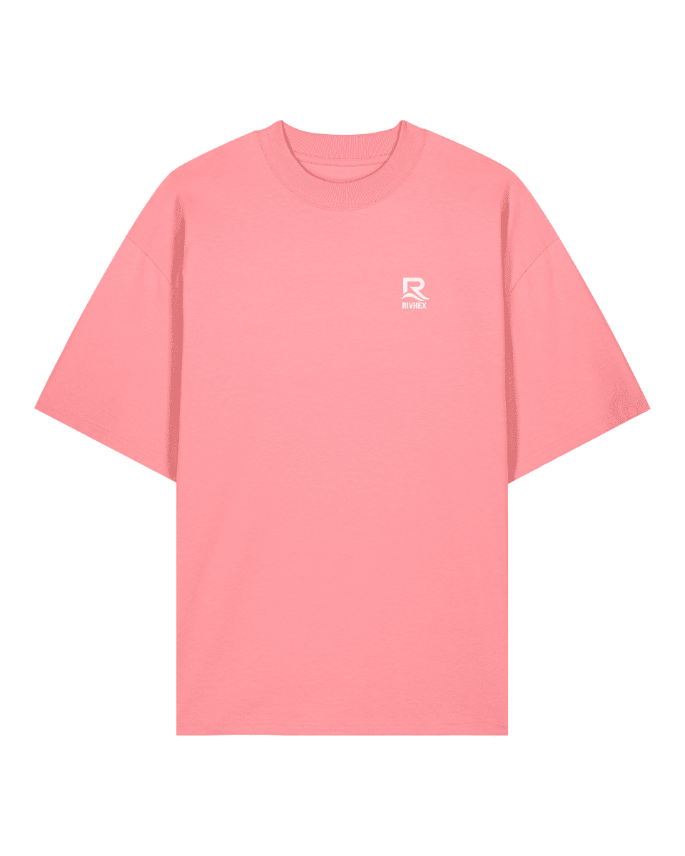 T-shirt RIVHEX® Oversize en coton-bio unisexe " Riv&Chill " - RIVHEX SHOP