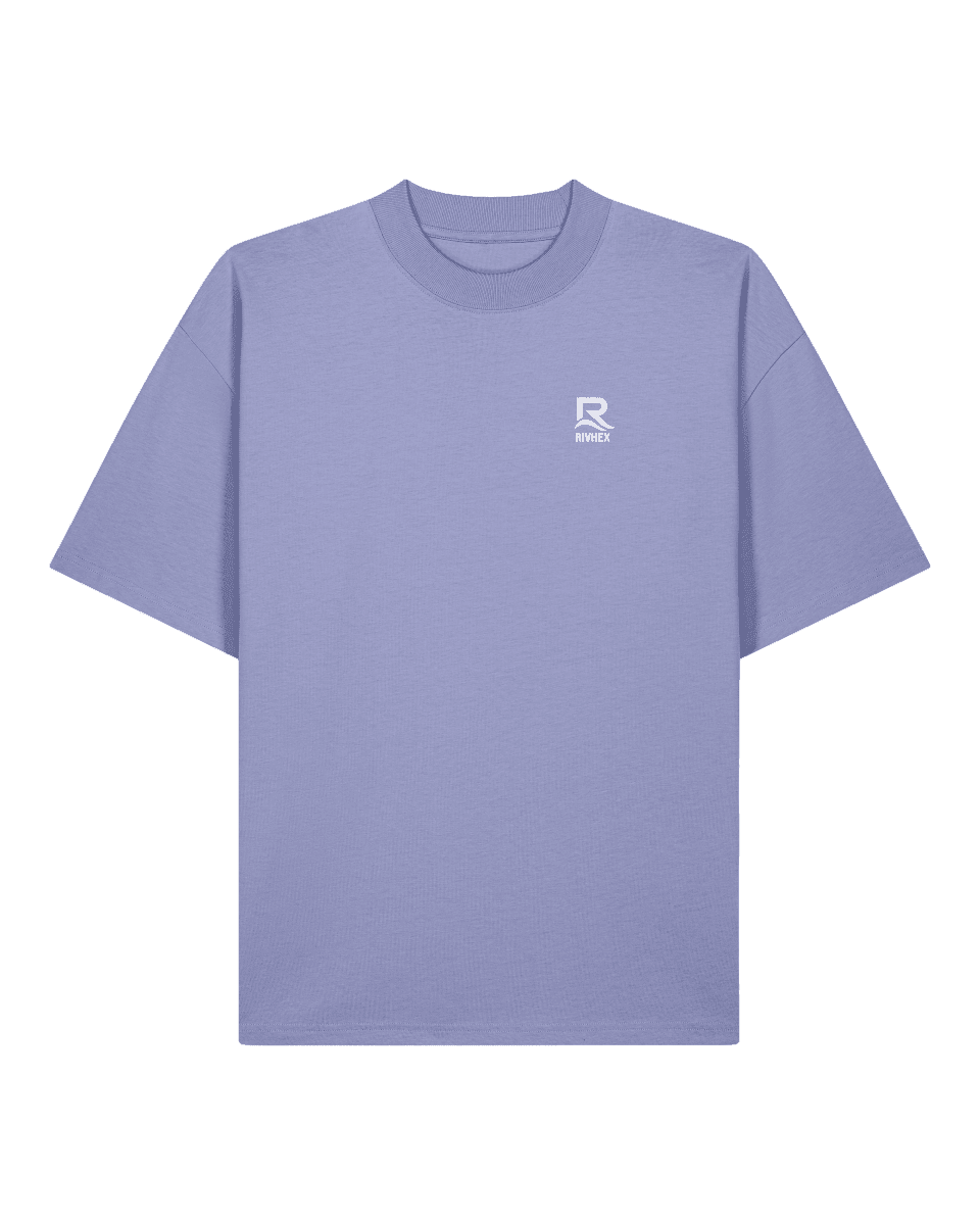 T-shirt RIVHEX® Oversize en coton-bio unisexe " Riv&Chill " - RIVHEX SHOP