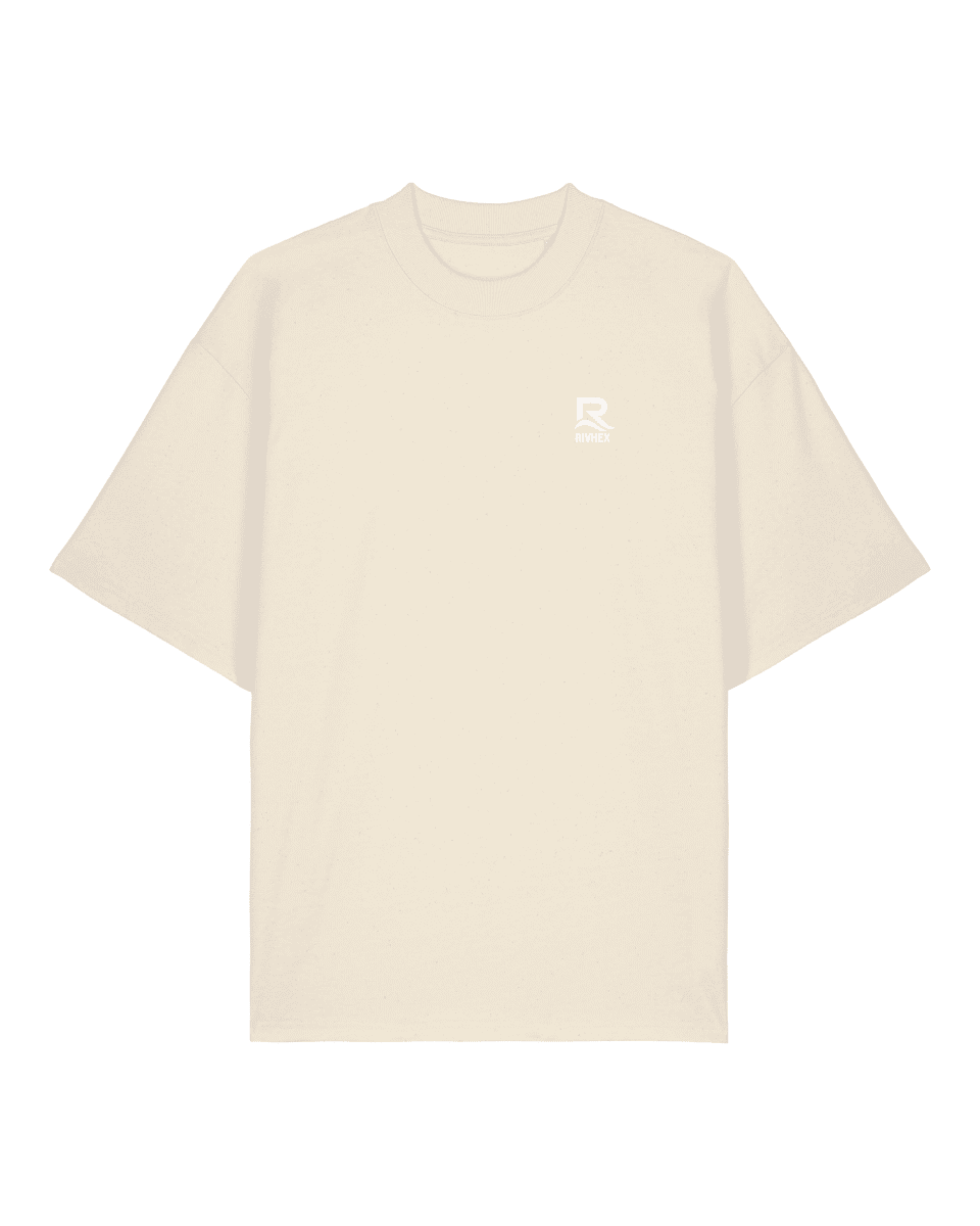 T-shirt RIVHEX® Oversize en coton-bio unisexe " Riv&Chill " - RIVHEX SHOP