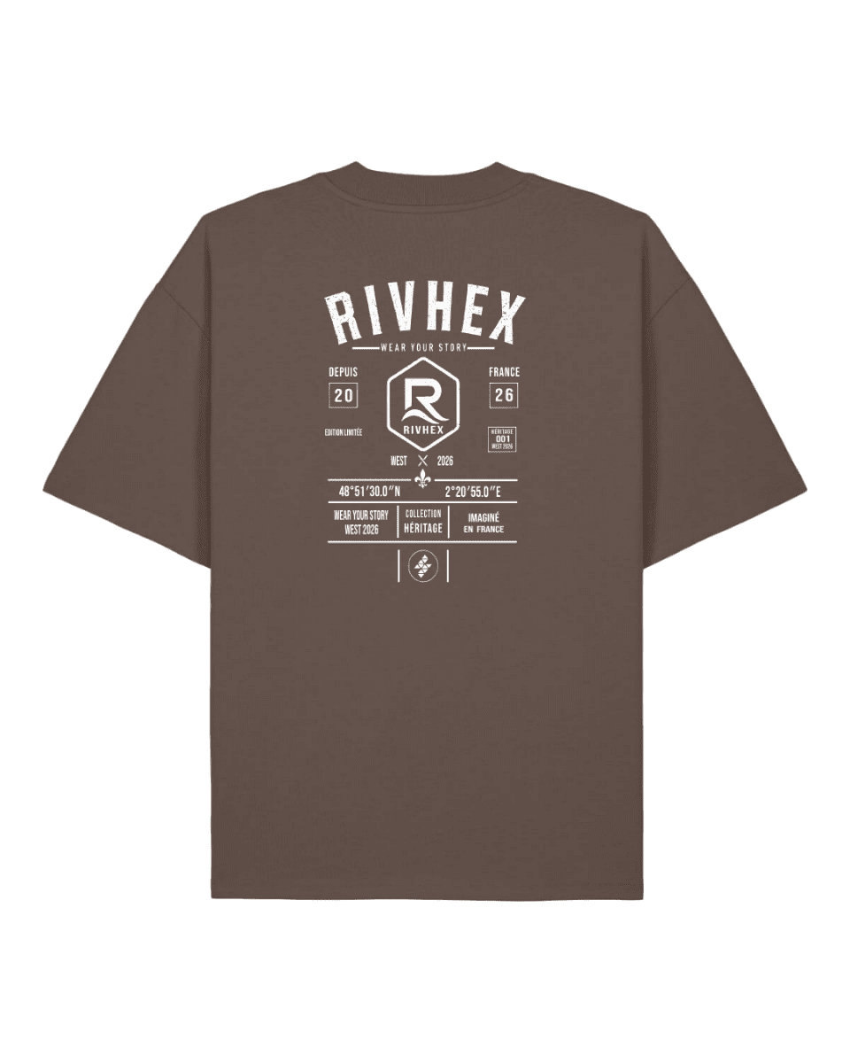 T-shirt RIVHEX® Oversize « Héritage » - RIVHEX SHOP