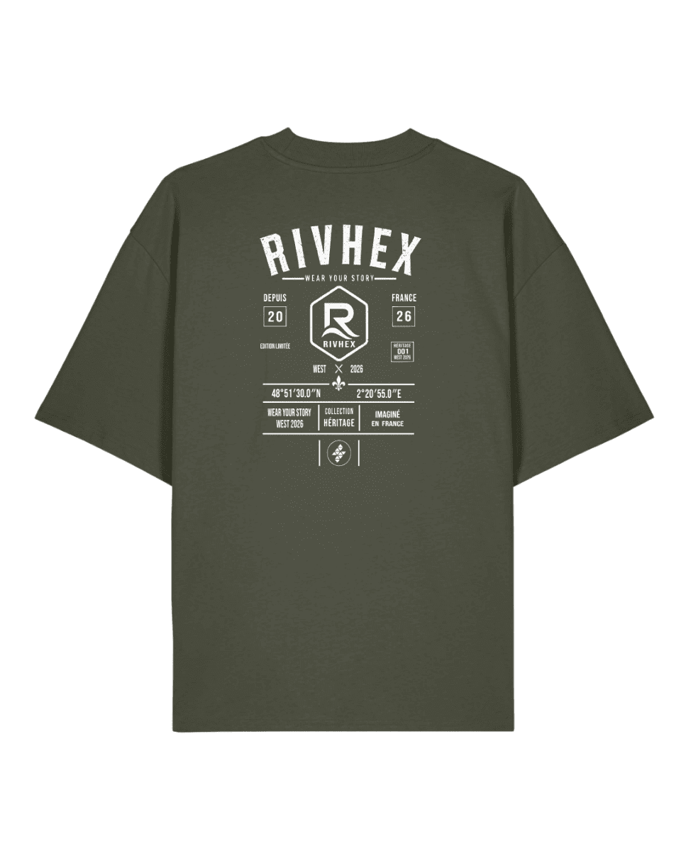T-shirt RIVHEX® Oversize « Héritage » - RIVHEX SHOP