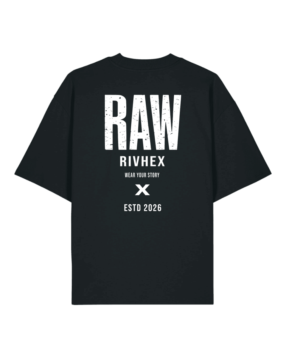 T-shirt RIVHEX® oversize "RAW" - RIVHEX SHOP
