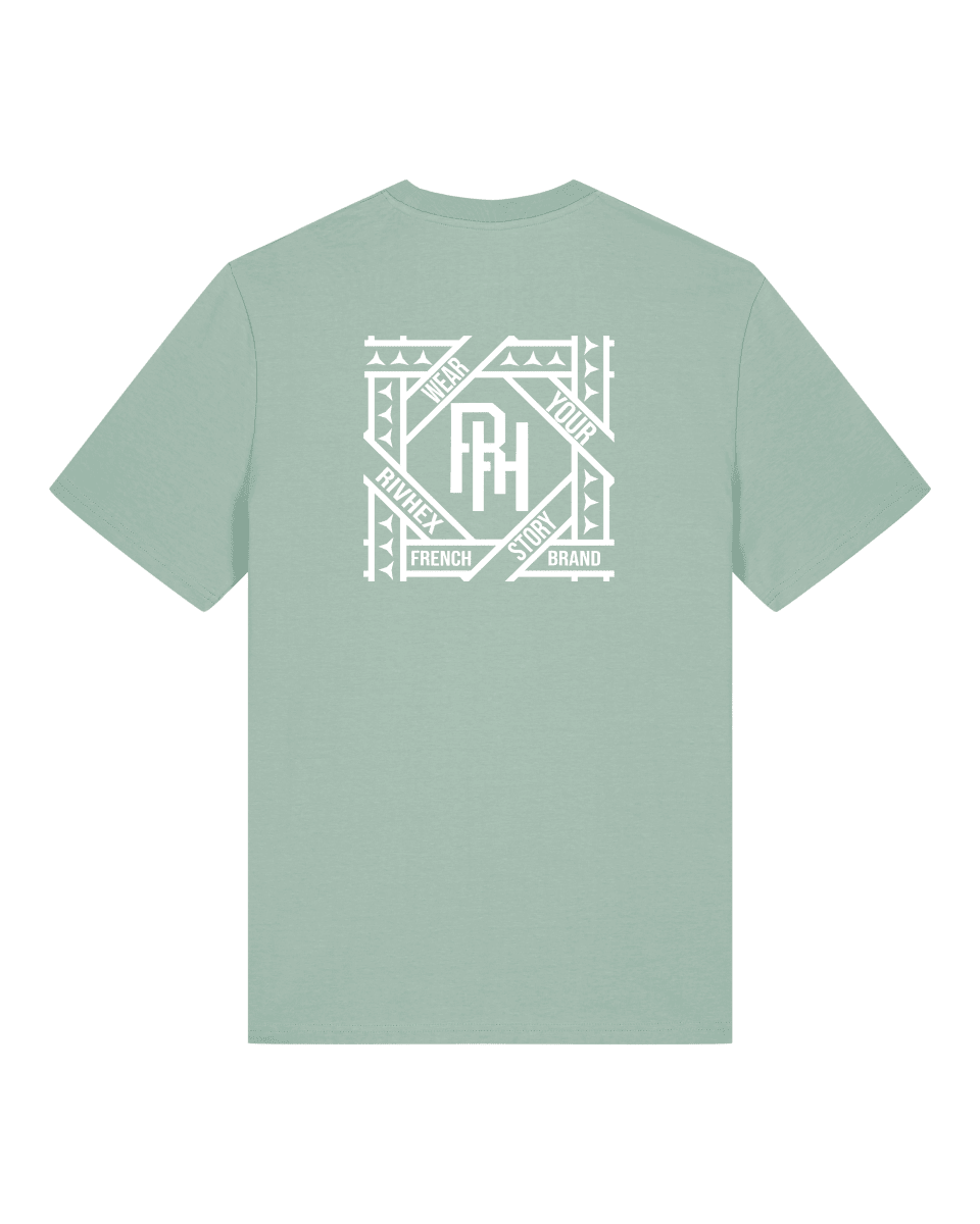T-shirt RIVHEX® unisexe en coton-bio " Hexaflow " - RIVHEX SHOP