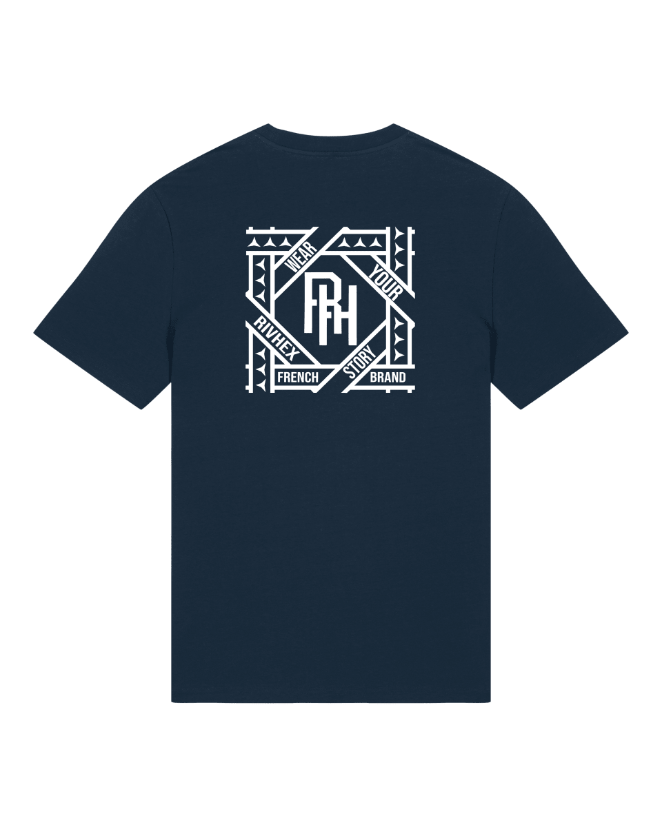 T-shirt RIVHEX® unisexe en coton-bio " Hexaflow " - RIVHEX SHOP
