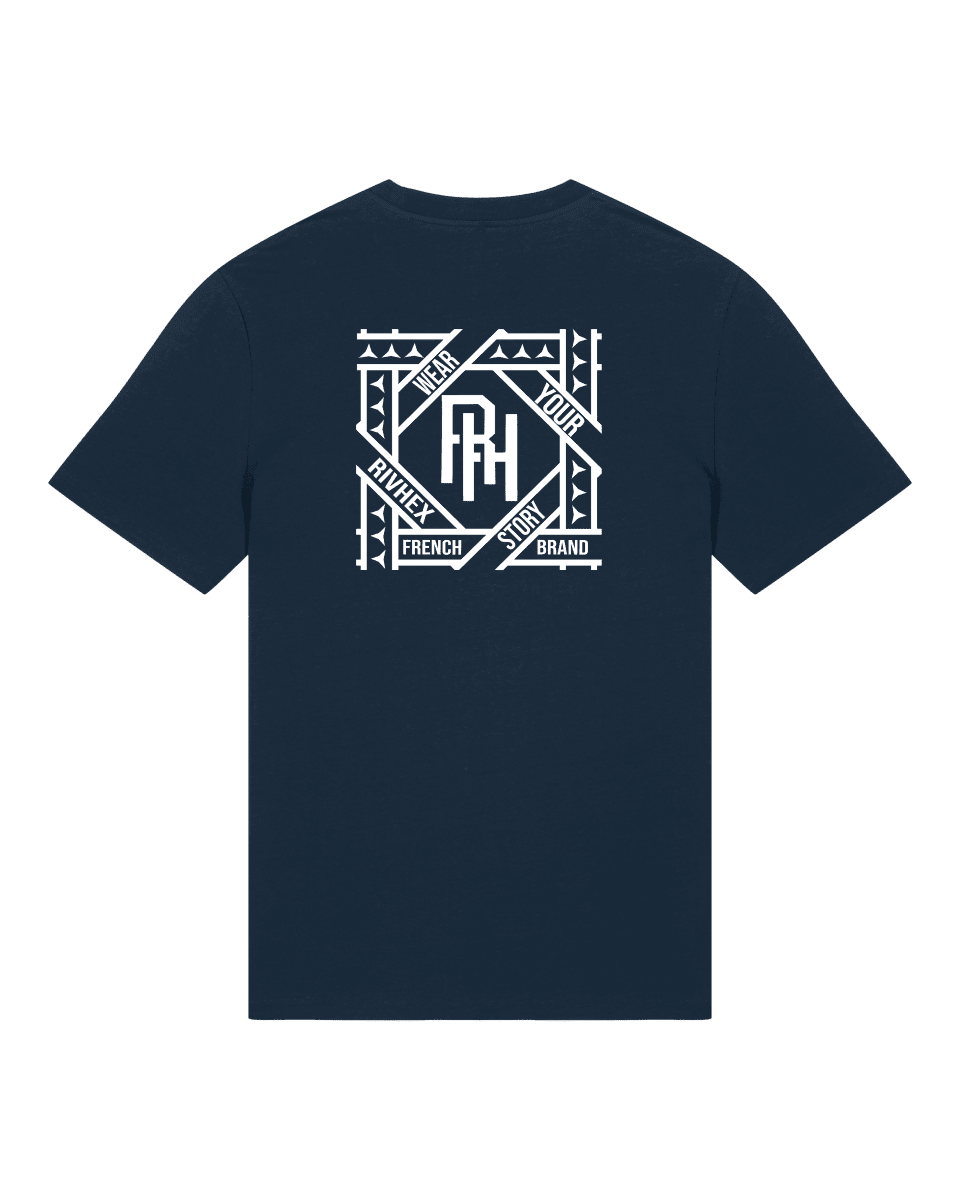 T-shirt RIVHEX® unisexe en coton-bio " Hexaflow " - RIVHEX SHOP